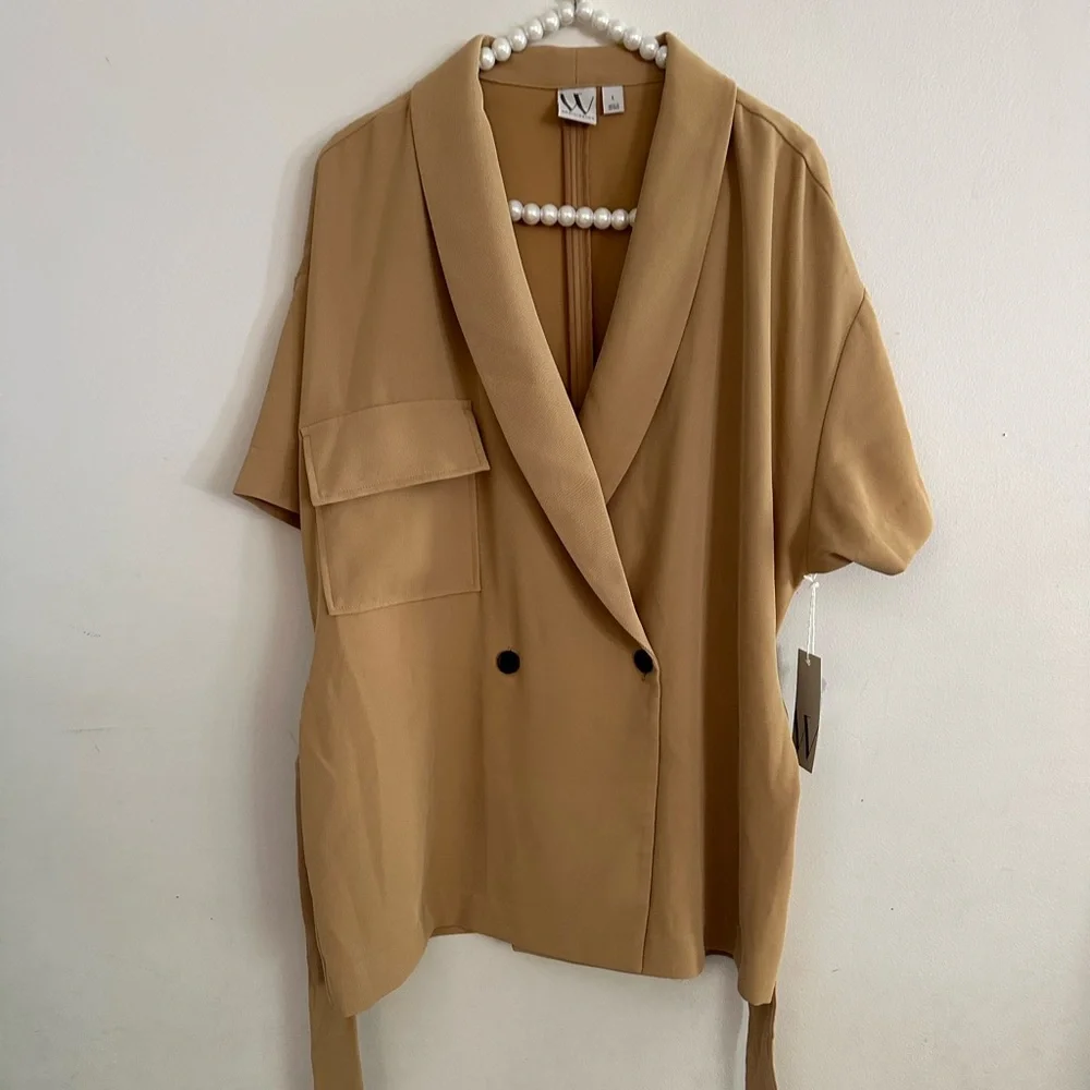 Worthington| NWT Oversized Tan Blazer - Picture 2 of 13